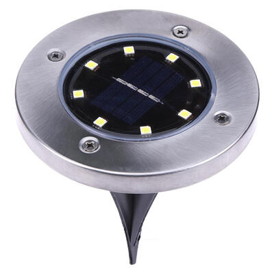 

8LED Solar Powered Buried Ground Light Outdoor Path Garden Decking Lamp