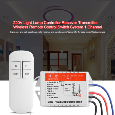 

Wireless Remote Control Switch 220V Light Lamp Controller Receiver Transmitter Wireless Remote Control Switch System