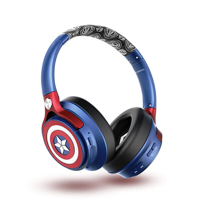 

Marvel Avengers 4 Captain of the United States Iron Man mobile phone wireless Bluetooth headset wearing exercise running heavy bas