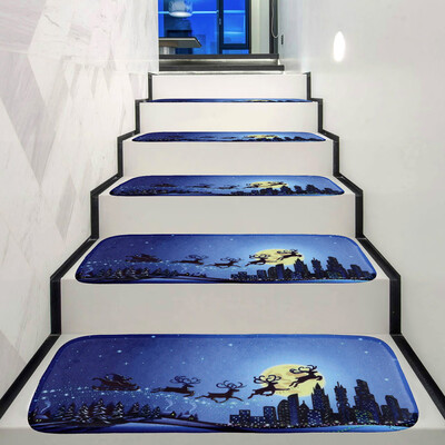 

〖Follure〗Christmas Decoration 1Set StepBasic Non-Slip Coral Fleece Resistant Carpet Stair