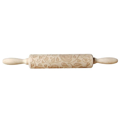 

Valentine Day Letters Engraved Embossing Rolling Pin for DIY Baking Cookies