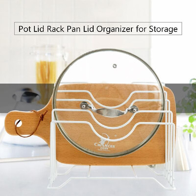 

2 Pcs Lid Holder Pot Lid Rack Lid Organizer Pan Lid Cover Cabinet for Pots&Pans