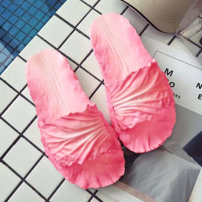 

Rose Summer Ladies Slippers Cabbage Slides Home Indoor Non-Slip Beach Slippers