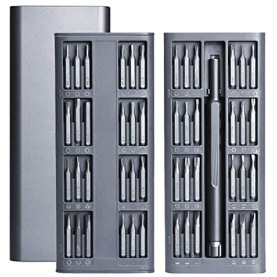 

Screwdriver Set 48-in-1 Aluminum Handle S2 Tool Steel Driver Bit Kit Pocket Screwdriver Repair Kit for I-phoneI-pad