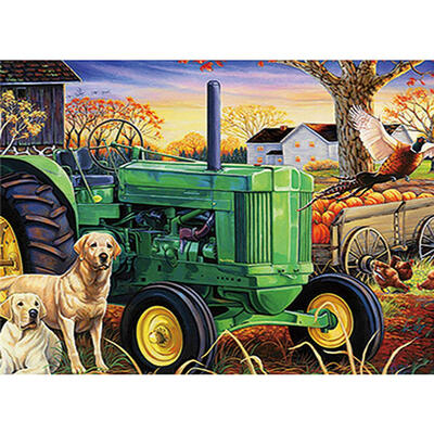

5D DIY Full Drill Diamond Painting Tractor Dog Cross Stitch Embroidery Kit