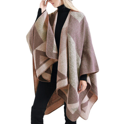 

Toponeto Fashion Women Blanket Oversized Tartan Coat Wrap Plaid Cozy Shawl