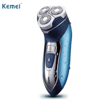 

KEMEI KM-7390 Body Washing Triple Blade USB Rechargeable Electric Shavers With 3D Floating Heads