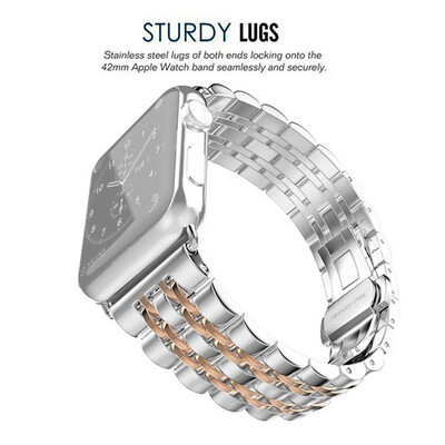 

〖Follure〗Replacement Stainless Steel Strap Wrist Band For Apple Watch 1234 42mm44mm