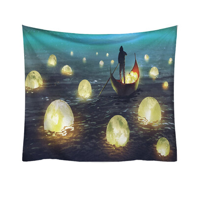 

Gobestart Fashion Tapestry Planet Fantasy World Style Decorative Tapestry Home Decor