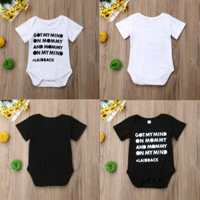 

US Newborn Baby Boy Girl Cotton Romper Bodysuit Jumpsuit Clothes Outfit Sunsuit