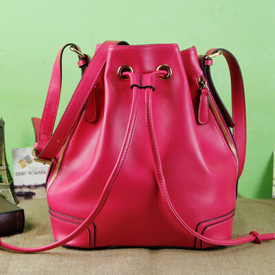 

Jane show leather Messenger bag female bag head layer cowhide bag Ms 2018 new wild shoulder bag diagonal bag