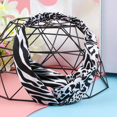 

Women Cross Knot Headband Girl Zebra Stripe Elastic Sexy Fashion Hairband