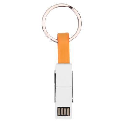 

4 in 1 USB Cable Keychain Micro Type C 8 Pin Charge Line for Android iPhone