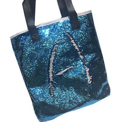 

Tailored Double Color Sequins Handbag Shoulder Bag Tote Ladies Purse