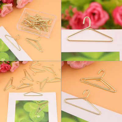 

Greensen 12pcs Hanger Shape Paper Clips Bookmark Marking Document Organizing Clip Stationery Supplies