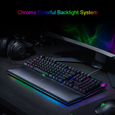 

Razer Huntsman Mechanical Keyboard Gaming Opto-Mechanical Switch 104 Keys RGB Backlight Wired Keyboard Silver