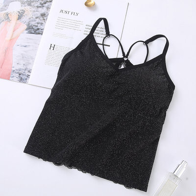 

Sexy Bottoming Anti-light Solid Color Seamless Bra Vest