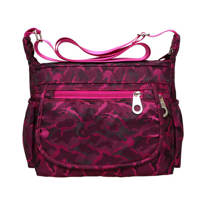 

Fashion Women Print Waterproof Zipper Travel Pouch Crossbody Shoulder Mummy Bag