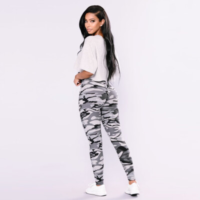 

Tailored Women Sports Camo Cargo Pants Outdoor Casual Camouflage Trousers