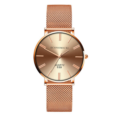 

Featured Women Watches Fashion Thin Dial Ladies Quartz Wristwatch Movement Rose Gold Strap Luxury Clock Dress Reloj Mujer