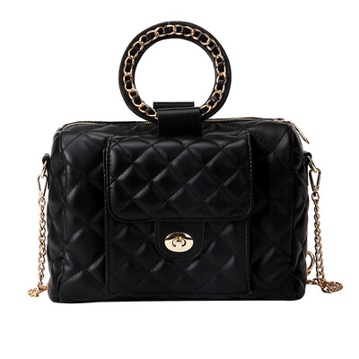 

Ins super fire bag female bag 2019 new wave fashion sequins diamonds wild chain shoulder slung small square bag