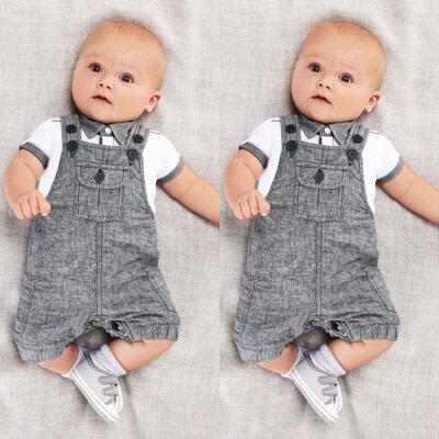 

Newborn Toddler Infant Baby Boys Rompers Bodysuit Playsuit Clothes Outfits