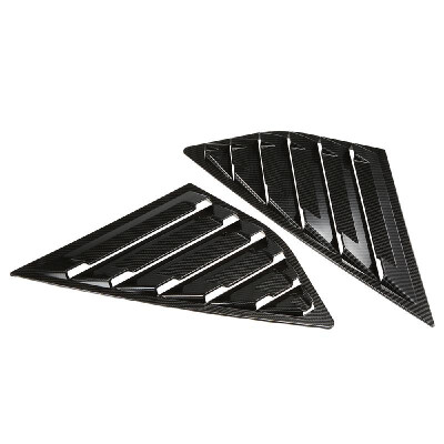 

Car Window Side Louvers Vent 2PCS Shiny Carbon Fiber Style Louver Cover Vents Scoop for Ford Focus ST RS MK3 Hatchback