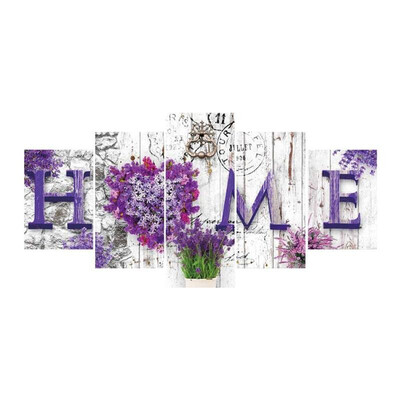 

Home Flowers 5D DIY Full Drill Diamond Painting 5-pictures Combination Kit