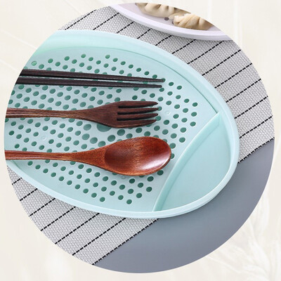 

Toponeto Round Dumpling Dish Kitchen With Vinegar Dish Double Drain Food Tray
