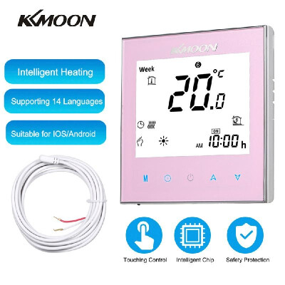 

KKmoon Digital Underfloor Heating Thermostat for Electric Heating System Floor & Air Sensor with WiFi Connection & Voice Control E