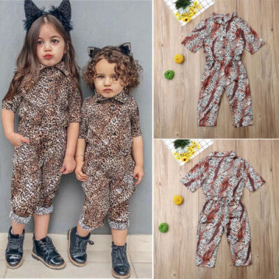 

US Stock Toddler Kids Baby Girl Romper Jumpsuit Bodysuit Outfits Clothes Sunsuit