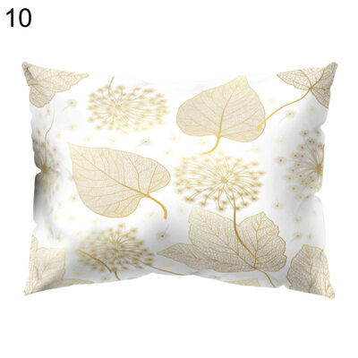 

Flower Leaves Light Pillow Case Cushion Cover Sofa Bed Car Hotel Office Decor