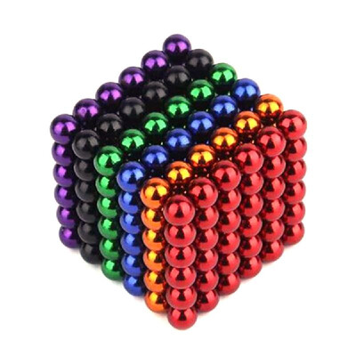 

1000Pcs 5mm Magnetic Ball Set Magic Magnet Cube Building Toy for Stress Relief Mix 10-Color