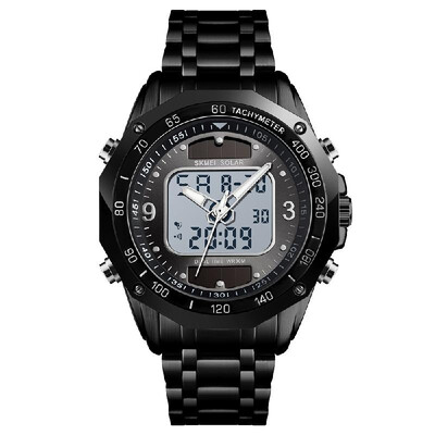 

SKMEI 1493 Quartz Digital Electronic Men Watch Fashion Casual Outdoor Sports Male Wristwatch Dual Time Date Week Stopwatch Alarm 3