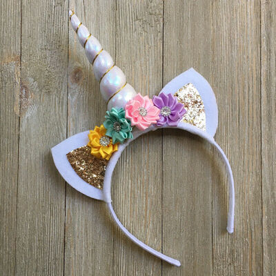

Magical Unicorn Horn Head Party Kids Headband Fancy Dress Cosplay