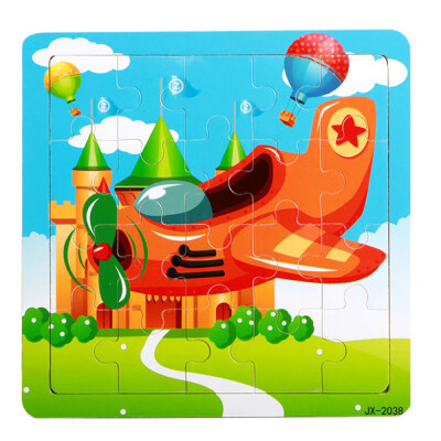 

Gotoamei Wooden Puzzle Educational Developmental Baby Kids Training Toy