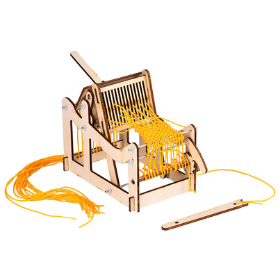 

Interesting Scientific Experiment Technology Small-scale Manufacturing Handmade Material Loom Model