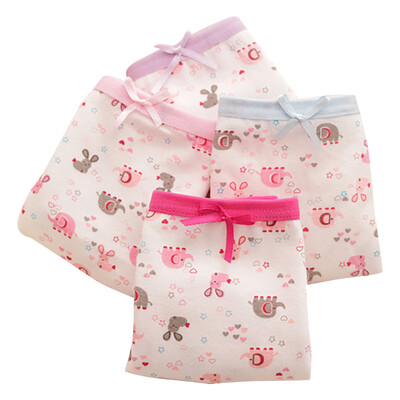 

1PCS Cartoon Girl Underwear Soft Breathable Kids Cotton for 5-12Yrs Baby Panties Briefs Underpants Random Color