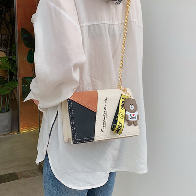 

Summer small bag female 2019 new wave Korean version of the wild single shoulder slung fashion chain casual texture small square bag