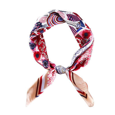 

Vintage Women Silk Shawl Floral Print Square Scarf Neck Hair Tie Band Gift