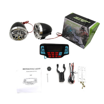 

Motorcycle Handlebar MP3 Player BT Speaker Alarm Clock FM Radio Audio Stereo System