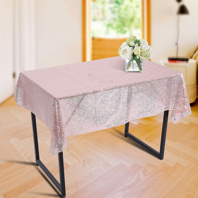 

100150cm Rectangle Sparkly Sequin Table Cover Cloth Wedding Party Banquet Decor Table Cover Wedding Table Decor Cloth