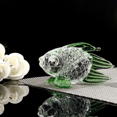 

Gobestart Crystal Goldfish Wedding Decor Paperweight Figurine Gift Crafts Home Decor