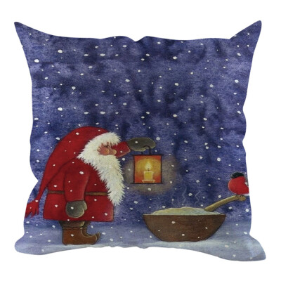 

Tailored Christmas Pillow Cover Pillowcases Decorative Sofa Cushion Cover Home Decoration