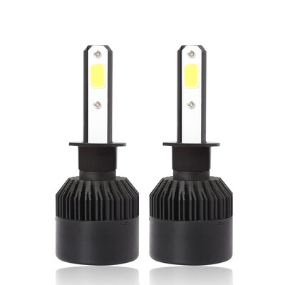 

H1 S2B 2PCS Led Cob LED Chip Car Headlamp 36W 6000k White Light 8000LM Car Bulb Fog Light Black