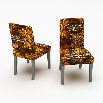 

Gobestart 2PCS Chair Covers Dining Room Chair Protector Slipcovers Christmas Decoration