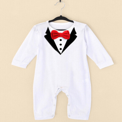 

Kids Baby Boys Toddler Gentleman Suit Romper Jumpsuit Bodysuit Clothes Outfit