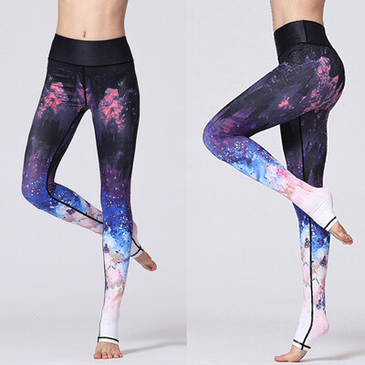 

Tailored Womens Casual Digital Printing High Waist Hip Exercise Yoga Leggings