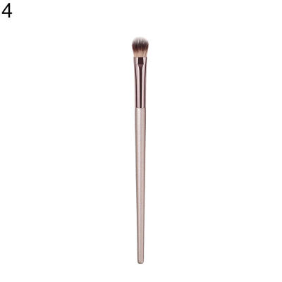 

1Pc Champagne Gold Handle Eyebrow Foundation Powder Flame Makeup Brush Portable