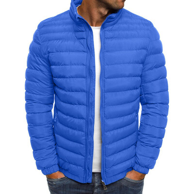 

Toponeto Mens Autumn Winter Zipper Warm Down Jacket Packable Light Top Quality Coat